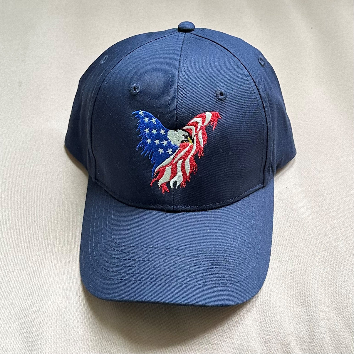 Embroidered Patriotic Eagle Cap